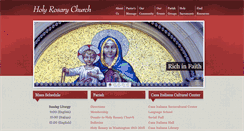 Desktop Screenshot of holyrosarychurchdc.org
