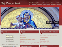 Tablet Screenshot of holyrosarychurchdc.org